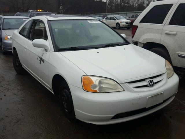 1HGEM22972L029208 - 2002 HONDA CIVIC EX WHITE photo 1