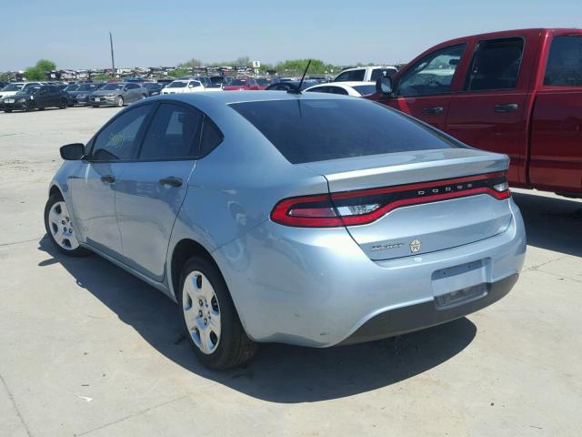 1C3CDFAA0DD287371 - 2013 DODGE DART SE BLUE photo 3