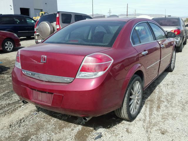 1G8ZV57797F148576 - 2007 SATURN AURA XR MAROON photo 4