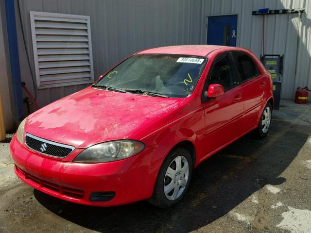 KL5JD66Z97K508036 - 2007 SUZUKI RENO BASE RED photo 2