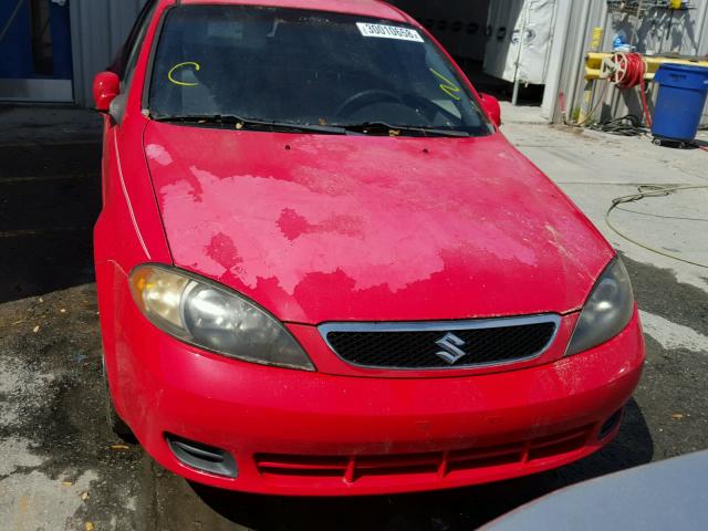 KL5JD66Z97K508036 - 2007 SUZUKI RENO BASE RED photo 9