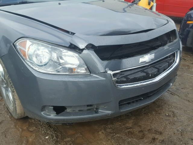 1G1ZH57B784292991 - 2008 CHEVROLET MALIBU 1LT GRAY photo 9