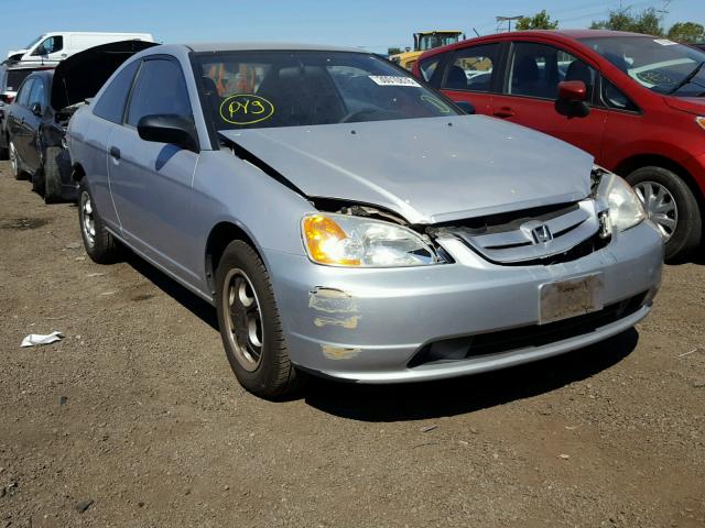 1HGEM21232L068821 - 2002 HONDA CIVIC DX SILVER photo 1