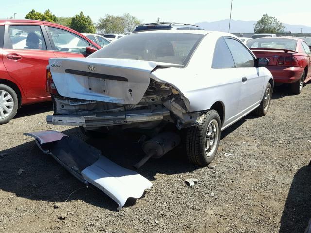 1HGEM21232L068821 - 2002 HONDA CIVIC DX SILVER photo 4