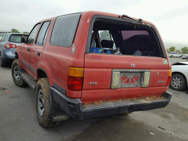 JT3RN37WXN6000102 - 1992 TOYOTA 4RUNNER RN RED photo 3