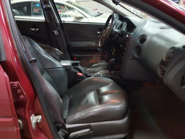 2G2WR544351150808 - 2005 PONTIAC GRAND PRIX Tünd qırmızı foto 5