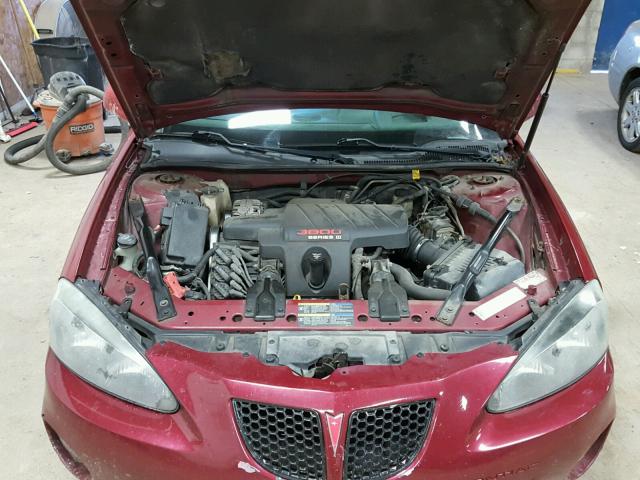 2G2WR544351150808 - 2005 PONTIAC GRAND PRIX Tünd qırmızı foto 7
