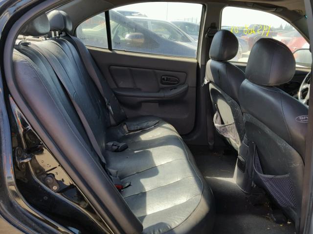 KMHDN45D73U623775 - 2003 HYUNDAI ELANTRA GL BLACK photo 6