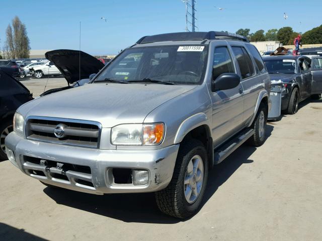 JN8DR09Y62W702800 - 2002 NISSAN PATHFINDER SILVER photo 2