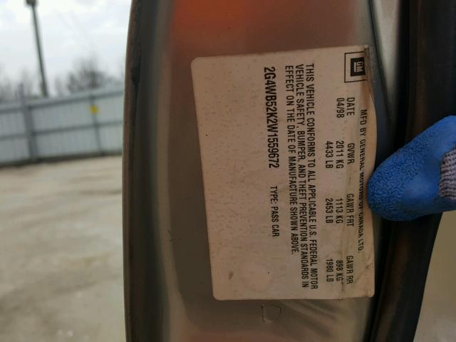 2G4WB52K4Y1156344 - 2000 BUICK REGAL LS 金色 照片 10