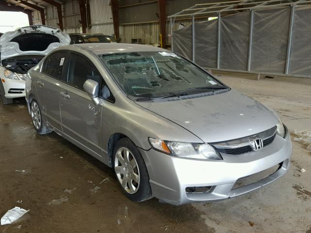 19XFA1F51BE026293 - 2011 HONDA CIVIC LX SILVER photo 1