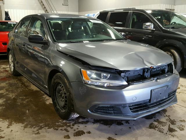 3VW2K7AJ4EM231651 - 2014 VOLKSWAGEN JETTA BASE 灰色 照片 1