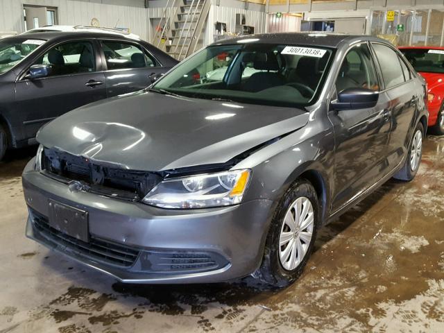 3VW2K7AJ4EM231651 - 2014 VOLKSWAGEN JETTA BASE 灰色 照片 2