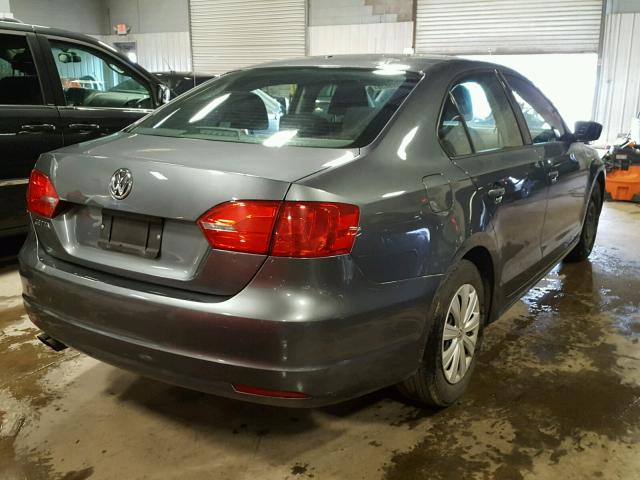 3VW2K7AJ4EM231651 - 2014 VOLKSWAGEN JETTA BASE 灰色 照片 4