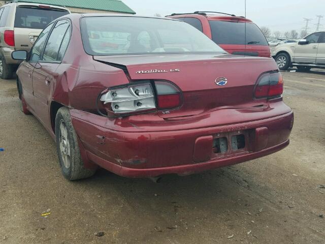1G1NE52J82M602479 - 2002 CHEVROLET MALIBU LS 栗色 照片 3