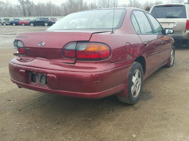 1G1NE52J82M602479 - 2002 CHEVROLET MALIBU LS 栗色 照片 4