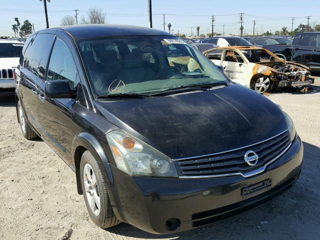 5N1BV28U27N137799 - 2007 NISSAN QUEST S BLACK photo 1