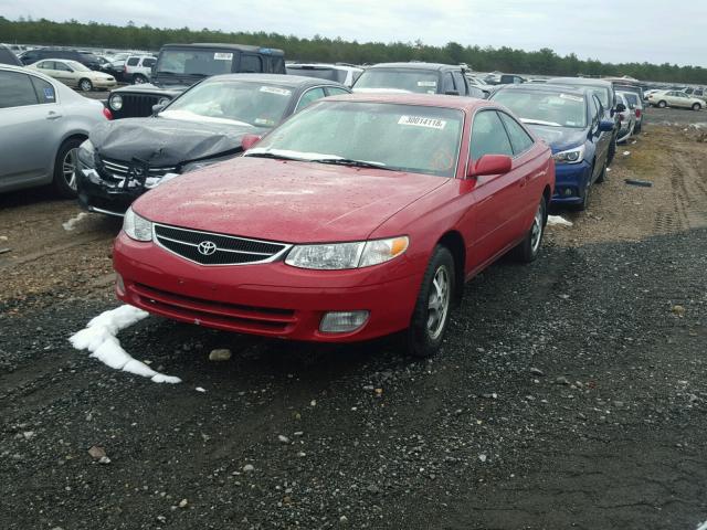 2T1CG22P01C455954 - 2001 TOYOTA CAMRY SOLA RED photo 2