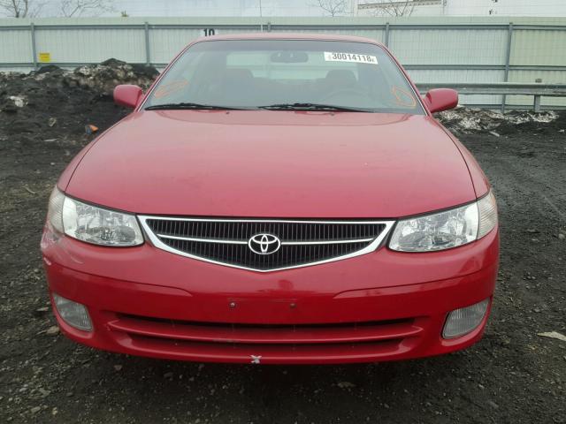 2T1CG22P01C455954 - 2001 TOYOTA CAMRY SOLA RED photo 9