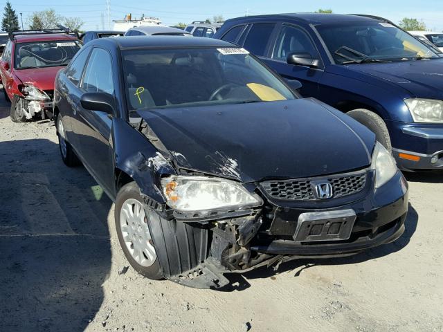 1HGEM22505L068336 - 2005 HONDA CIVIC LX BLACK photo 1