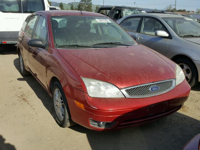 3FAFP37N25R135342 - 2005 FORD FOCUS ZX5 BURGUNDY photo 1