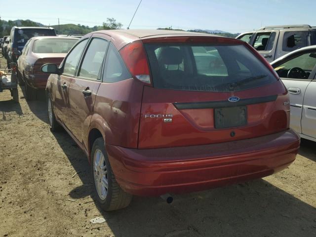 3FAFP37N25R135342 - 2005 FORD FOCUS ZX5 BURGUNDY photo 3