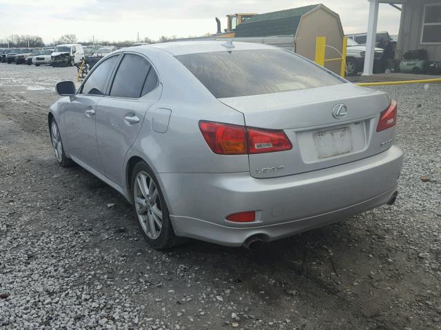 JTHBE262075012353 - 2007 LEXUS IS 350 SILVER photo 3