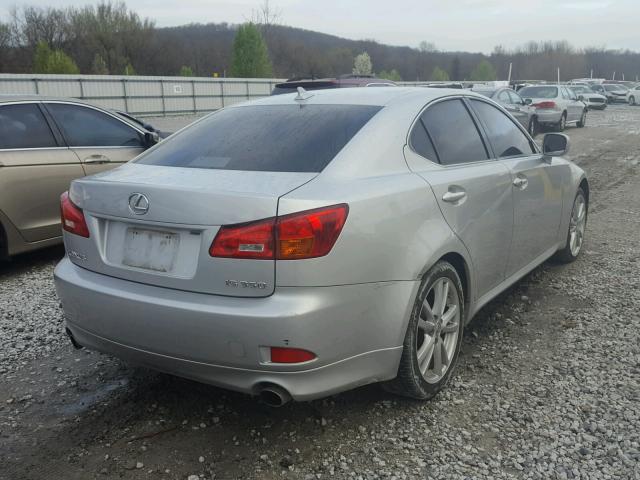 JTHBE262075012353 - 2007 LEXUS IS 350 SILVER photo 4