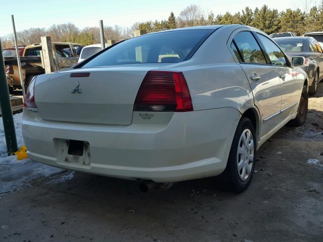 4A3AB36F06E071171 - 2006 MITSUBISHI GALANT ES WHITE photo 4