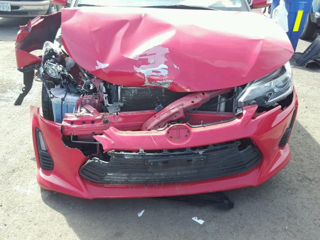 JTKJF5C78F3094752 - 2015 TOYOTA SCION TC 红色 照片 9