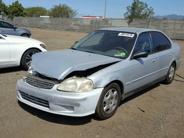 2HGEJ6613YH570105 - 2000 HONDA CIVIC BASE SILVER photo 2