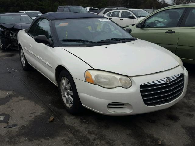 1C3EL75R85N535489 - 2005 CHRYSLER SEBRING GT WHITE photo 1