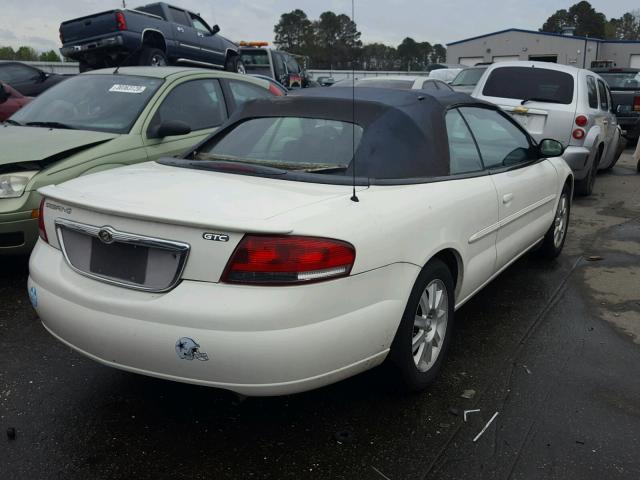 1C3EL75R85N535489 - 2005 CHRYSLER SEBRING GT WHITE photo 4