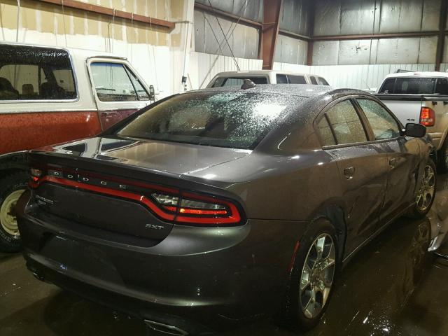 2C3CDXJG9FH813707 - 2015 DODGE CHARGER SX GRAY photo 4