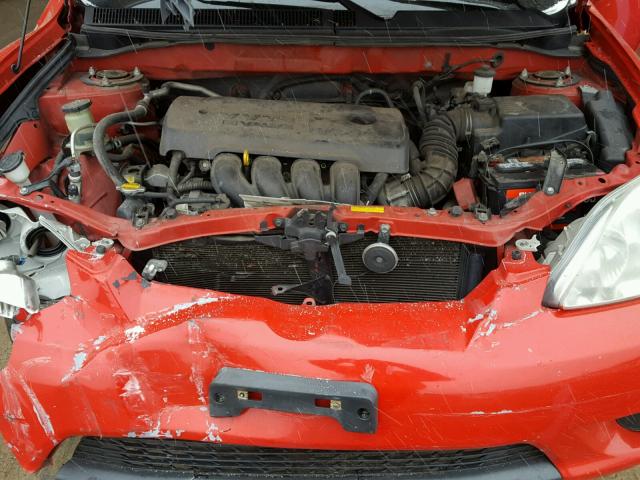 2T1KR32E16C623389 - 2006 TOYOTA COROLLA MA RED photo 7