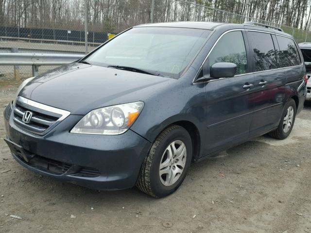 5FNRL38796B029511 - 2006 HONDA ODYSSEY EX GRAY photo 2