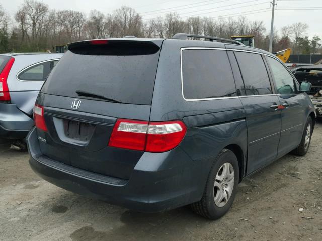 5FNRL38796B029511 - 2006 HONDA ODYSSEY EX GRAY photo 4