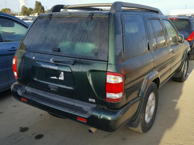 JN8DR09X42W658836 - 2002 NISSAN PATHFINDER GREEN photo 4