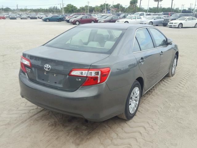 4T1BF1FKXDU677511 - 2013 TOYOTA CAMRY L GREEN photo 4