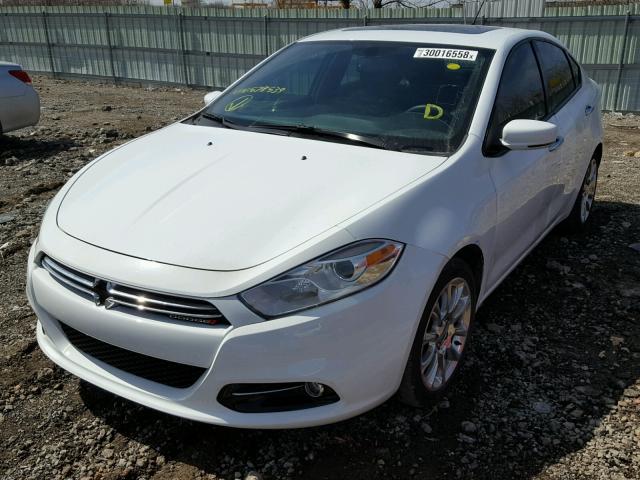 1C3CDFCB7GD578539 - 2016 DODGE DART LIMIT WHITE photo 2