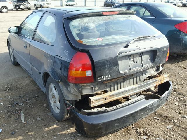 2HGEJ6446WH107529 - 1998 HONDA CIVIC DX BLACK photo 3