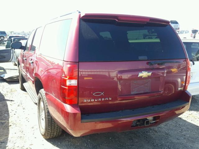 1GNFK16317J288571 - 2007 CHEVROLET SUBURBAN K BURGUNDY photo 3