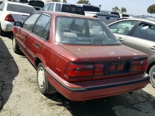 JT2AE94A6M3448642 - 1991 TOYOTA COROLLA DL RED photo 3