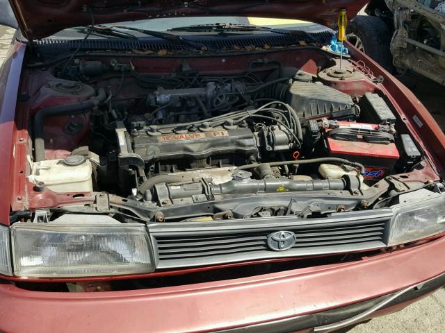 JT2AE94A6M3448642 - 1991 TOYOTA COROLLA DL RED photo 7