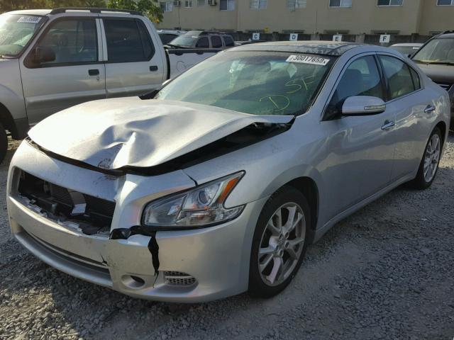 1N4AA5AP8CC806221 - 2012 NISSAN MAXIMA S SILVER photo 2