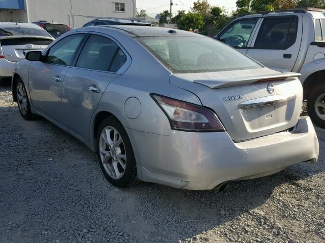 1N4AA5AP8CC806221 - 2012 NISSAN MAXIMA S SILVER photo 3