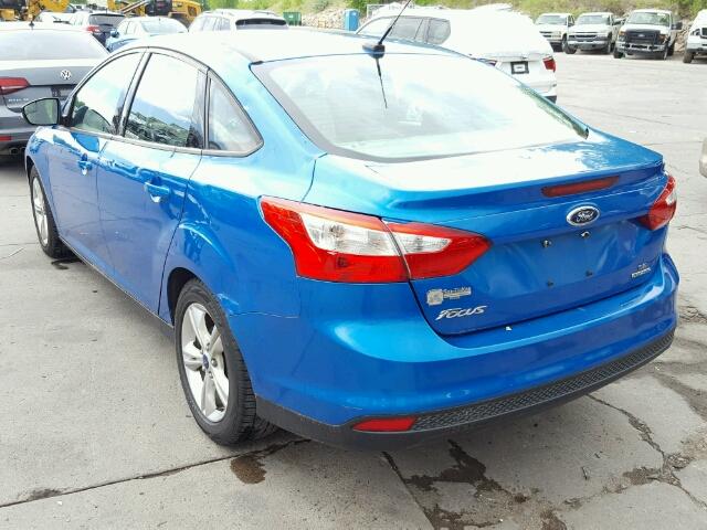 1FADP3F2XEL197567 - 2014 FORD FOCUS SE BLUE photo 3