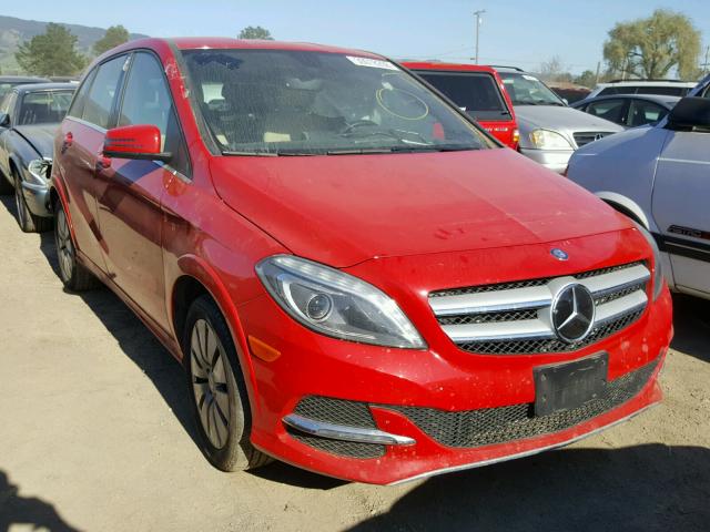 WDDVP9AB6EJ004082 - 2014 MERCEDES-BENZ B ELECTRIC RED photo 1