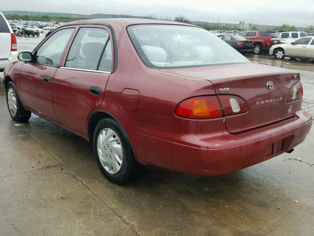 1NXBR12E4YZ398472 - 2000 TOYOTA COROLLA VE RED photo 3