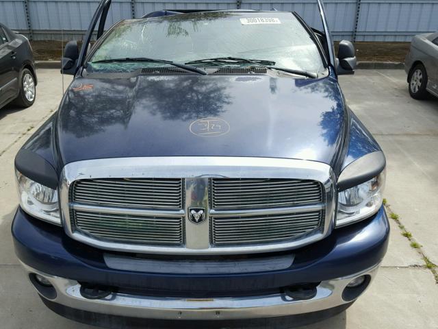 3D7KS19D96G163514 - 2006 DODGE RAM 1500 BLUE photo 7